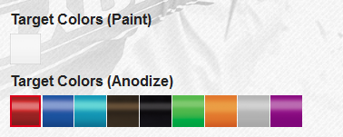 Tribute Target Colors